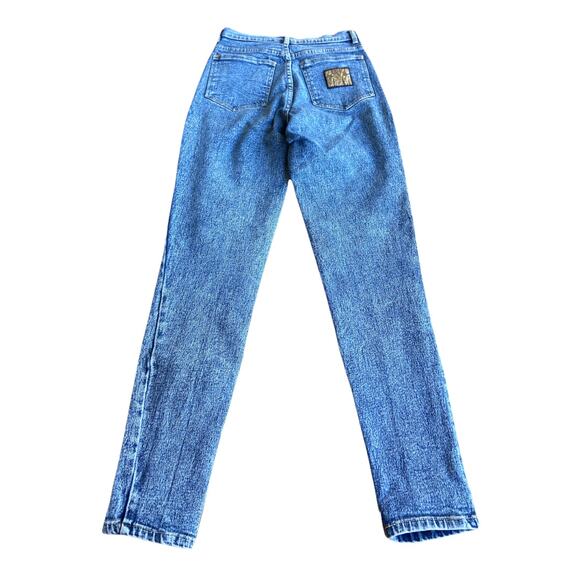 VINTAGE Daily Womens Juniors Jeans Sz 7/8 0 2 3 4 Acid Washed High Rise 90s - Picture 2 of 5